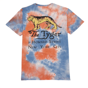 Colorful tiger design logo custom T-shirt