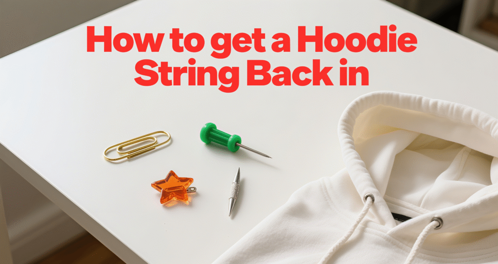 How to get a Hoodie String Back in