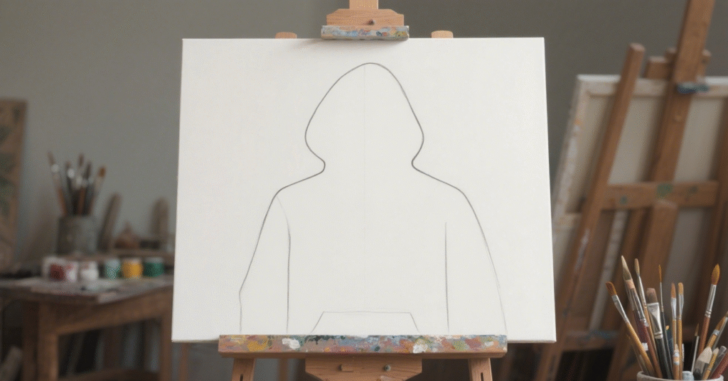 Drawing the Basic Hoodie Shape