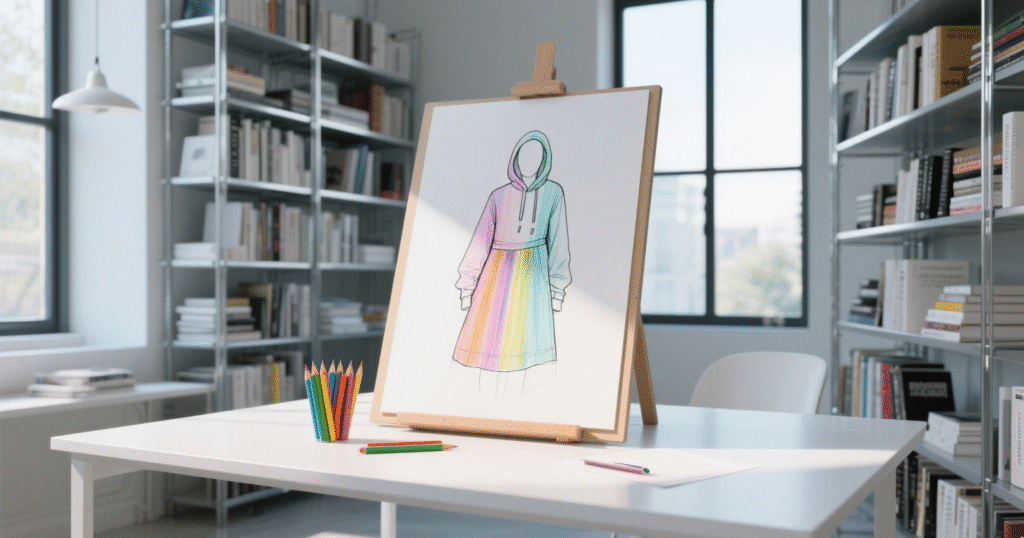 How to Draw a Hoodie Dress