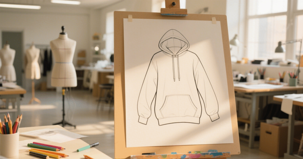 How to Draw a Oversized Hoodie