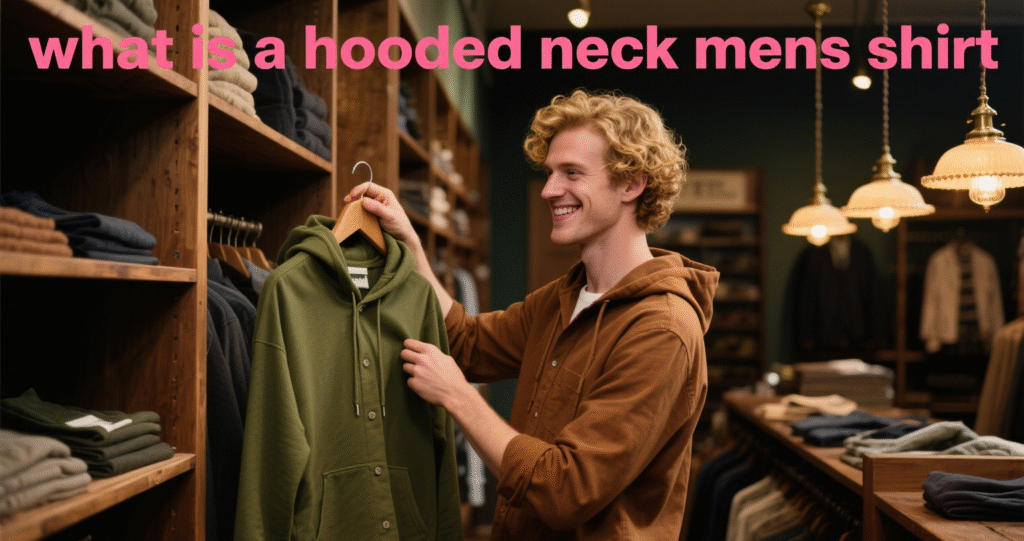what is a hooded neck mens shirt